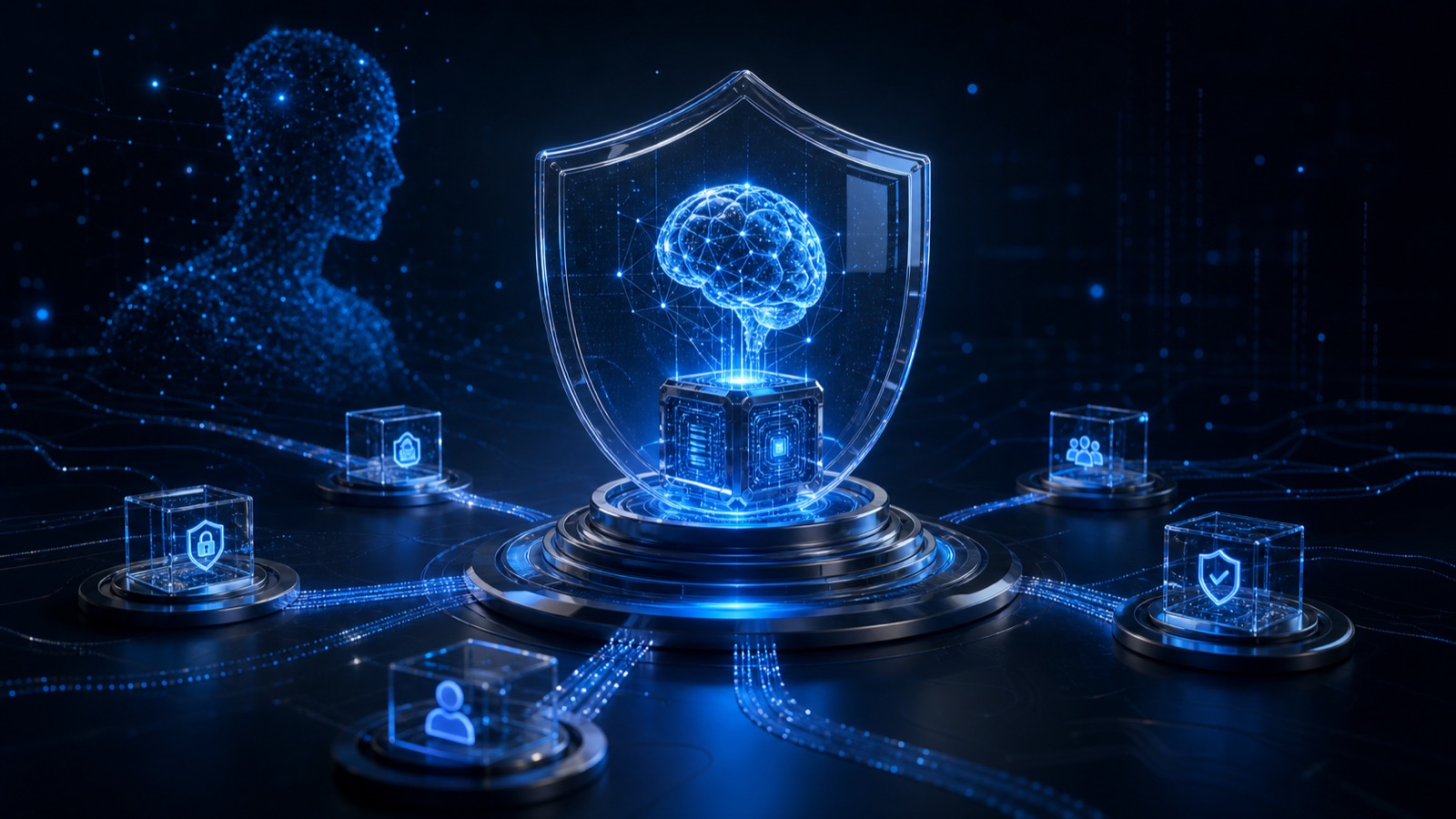 Núcleo de inteligencia artificial protegido por un escudo digital